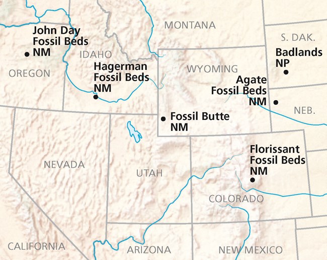 Map of the western U.S.