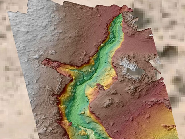 3d survey of active gully system