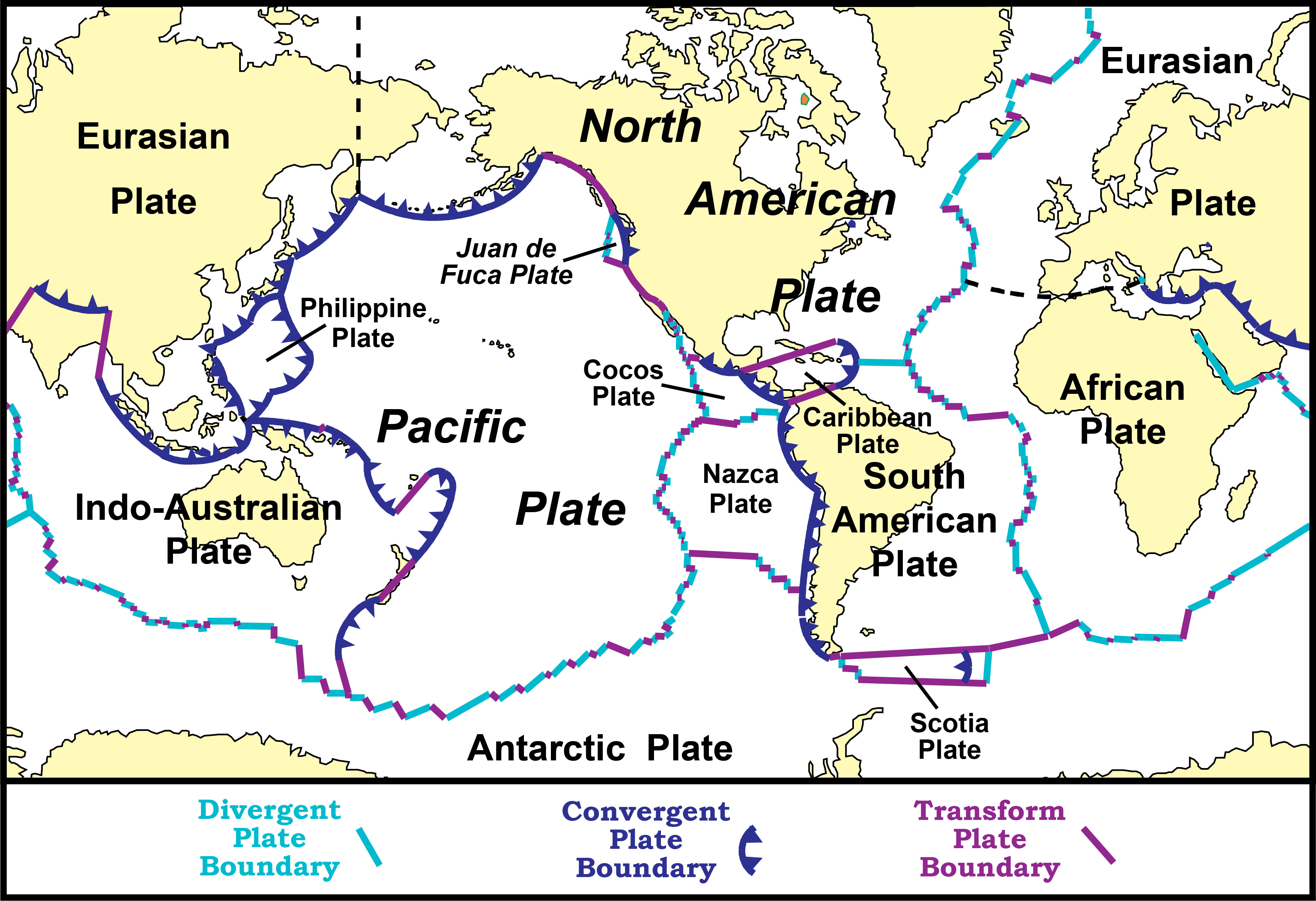 Evidence Of Plate Motions Geology U S National Park Service   Fig 1 3 New Tectonic Map X10 