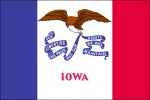 Iowa flag small courtesy of State-Flags-USA.com
