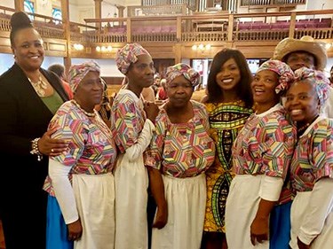 Geechee Gullah Ring Shouters at Watch Night event at Morris Brown AME Church in Charleston, SC, 2018
