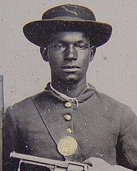 Photo of African American soldier