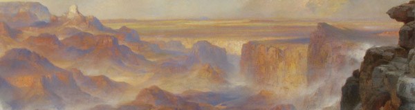 Painting of Grand Canyon Scene at Eastern End of Canyon by Thomas Moran