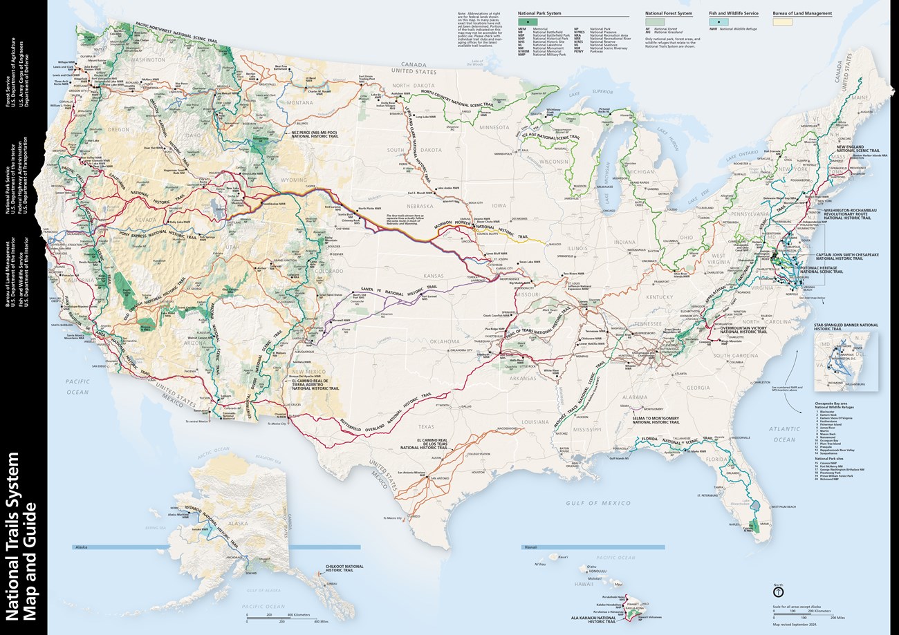 National Trails System Map