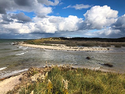 Photo of Atlantic Ocean beach breached by ocean water