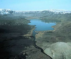 Aniakchak Crater aerial view.