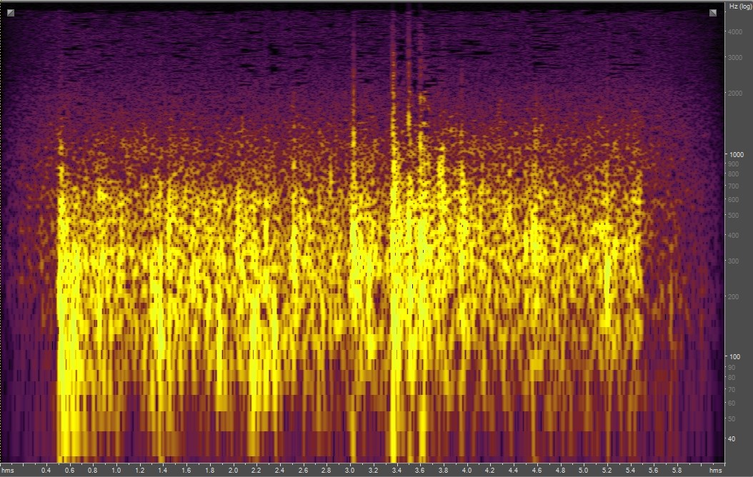 Spectrogram of an avalanche