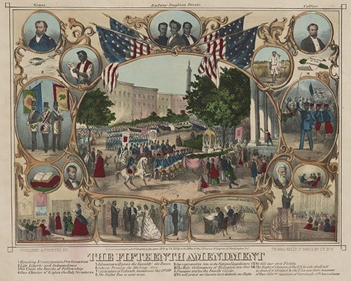 The 15th Amendment by Thomas Kelly. Library of Congress.