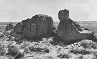 Foto histórica de las ruinas de La Purísima Concepción, hacia 1891. Foto: Victor Mindeleff, Cortesía de Wikimedia Commons.