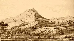Illustration of Calabazas in 1853. Courtesy of the National Park Service