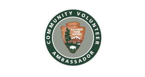 Official logo for the Community Volunteer Ambassador Program. 