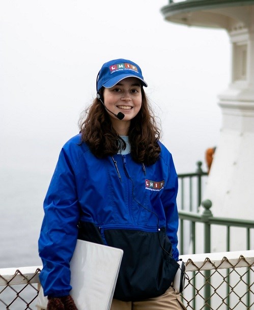 girl smiling with LHIP jacket