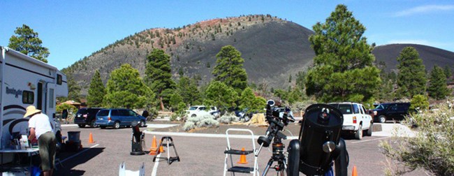 Solar Viewing at Sunset Crater Volcano