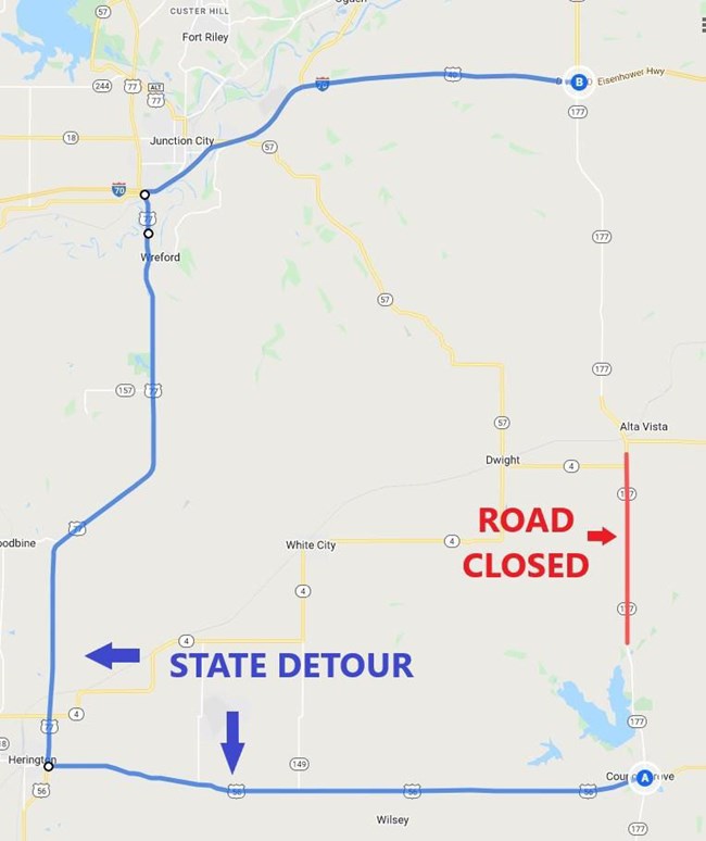 Directions Tallgrass Prairie National Preserve (U.S. National Park