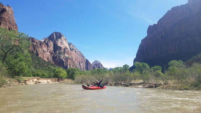Boater on the Virgin River