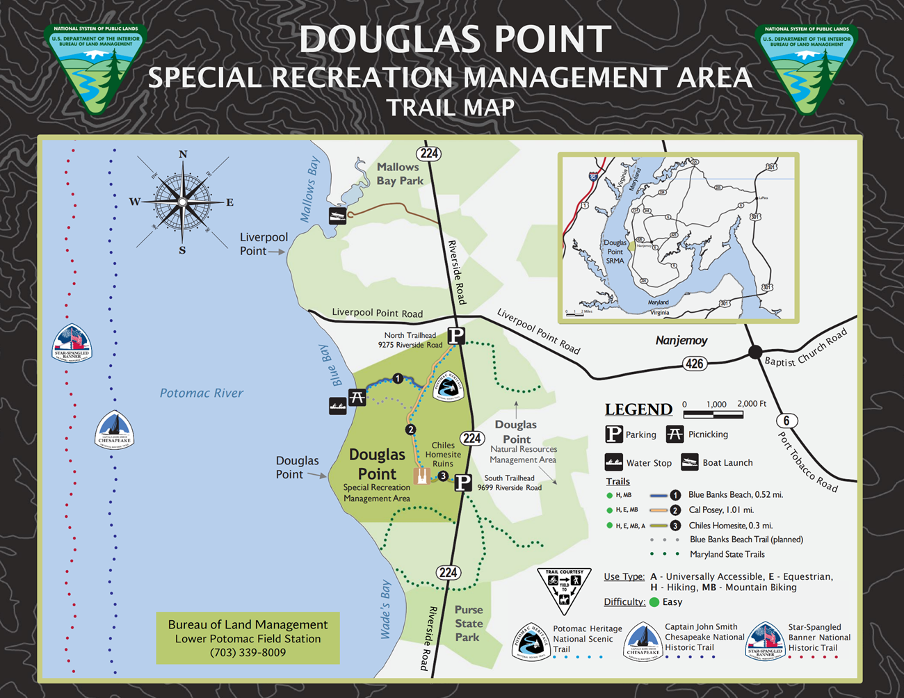 Douglas Point Trail Map