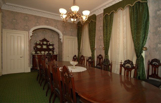 The dining room at Theodore Roosevelt Birthplace.