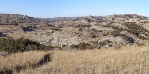 Badlands viewed from the East.