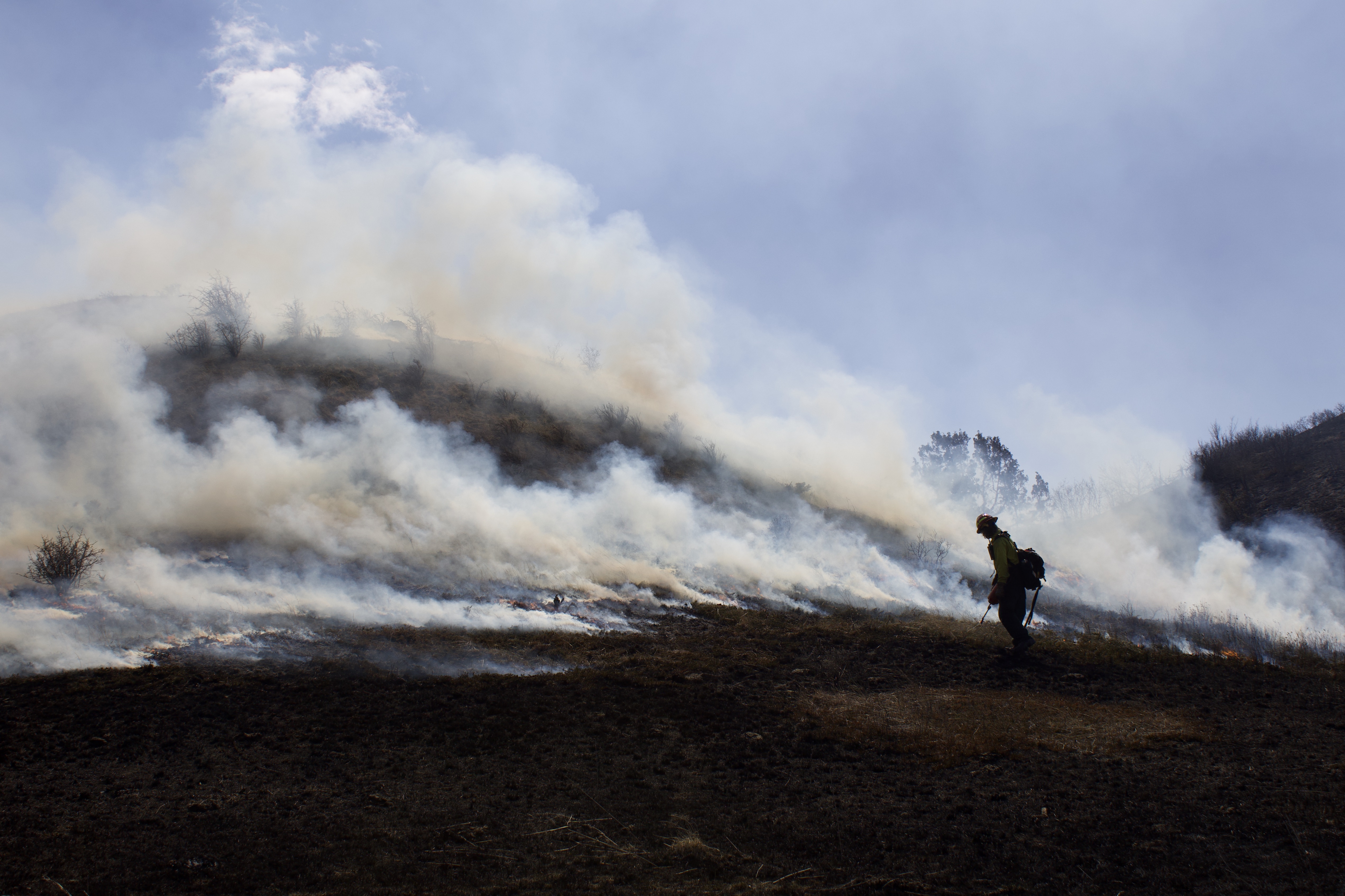 Wildland firefighter Jared at Theodore Roosevelt National Park
