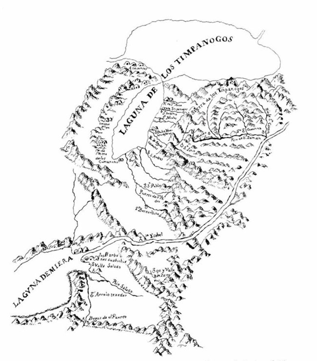 Early map of the American Fork Canyon