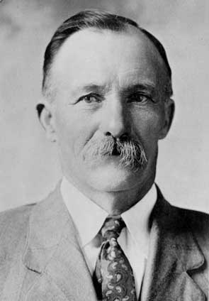 Black and white portrait of Martin Hansen.