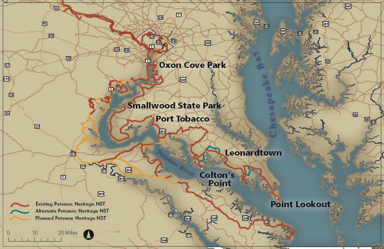 Bike, Paddle and Hike the Potomac River Corridor in Southern Maryland 