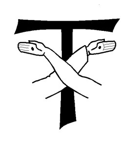 franciscan tau with crossed arms