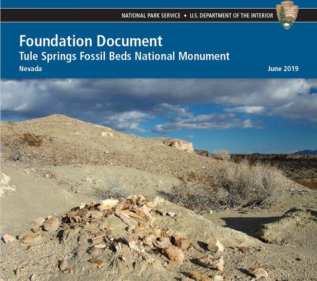 A National Park Service report cover showing a desert with rocks in the foreground.