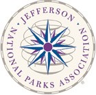 Circular logo with text that says "Jefferson National Parks Association."
