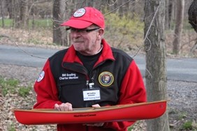 National Canoe Safety Patrol member Bill Snelling during the annual spring training.
