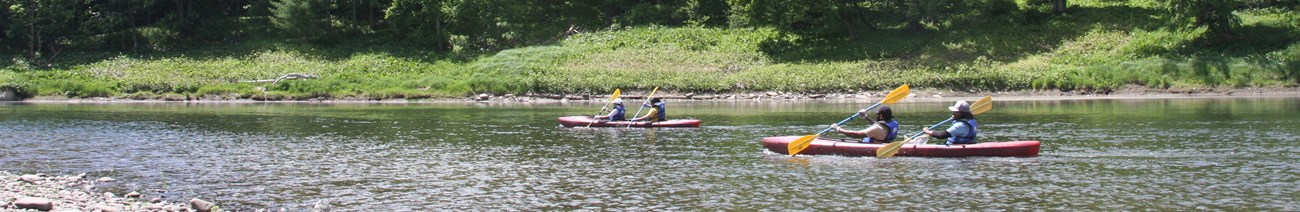 Kayaker on the Delaware River.