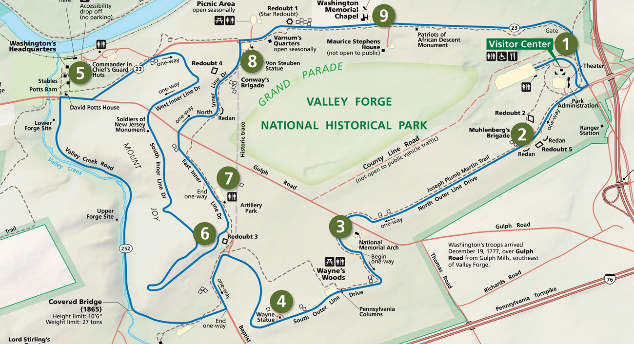 graphic, map, numbered markers