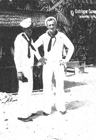 Joe George, right, and another sailor