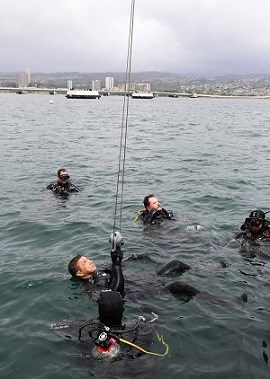 NPS divers work with wounded veterans to involve them in the scientific study, interpretation, and protection of one of our nation’s most important memorials to military service and sacrifice - USS Arizona.