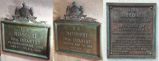 30th Missouri Infantry Unit Position Markers