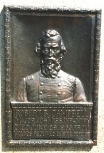 Maj. Robert S. Campbell, bronze relief portrait