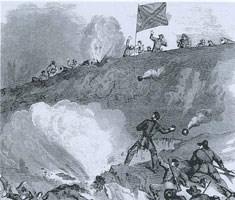 Fighting in the Crater at the Third Louisiana Redan