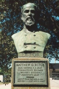 Brig. Gen. Matthew D. Ector, bronze bust