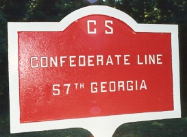 57th Georgia Infantry Marker