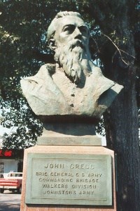 Brig. Gen. John Gregg, bronze bust