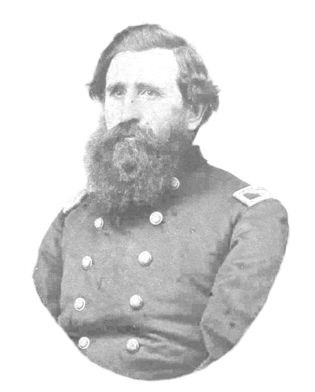 A black and white picture of Cyrus Hall in uniform.