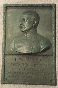 Col. Edward Higgins, bronze relief portrait