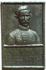 Col. Samuel A. Holmes, bronze relief portrait