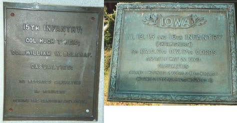 Unit position markers