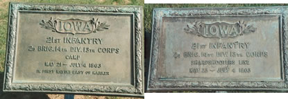 Unit position markers