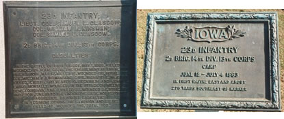 Unit position markers