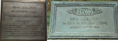 Unit position markers