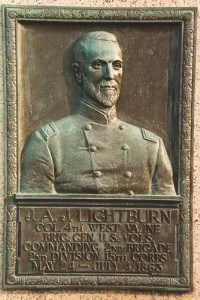 Col. Joseph A. J. Lightburn, bronze relief plaque