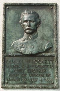 Maj. Samuel Lockett, bronze relief portrait