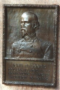Col. John M. Loomis, bronze relief plaque